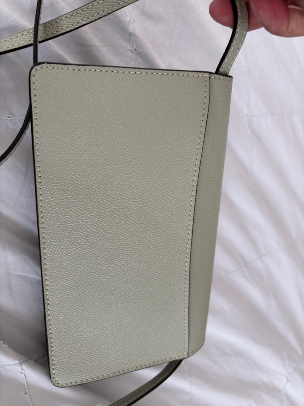 Coach Green Ombre Pebbled Leather Crossbody with Gold Logo - Picture 7 of 8